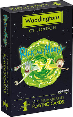 Waddingtons Rick and Morty Plasticized Collectable Card Deck