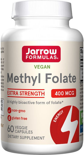 Jarrow Formulas Vitamina B pentru Sănătatea Sistemului Nervos 400mcg 60 capsule veget