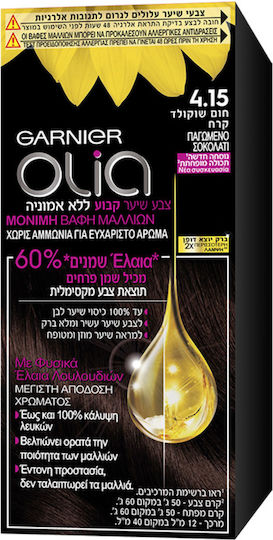 Garnier Olia Mini Боя За Косa Без Амоняк 4.15 Студено Шоколадово 50гр