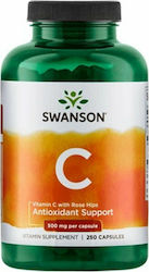 Swanson Vitamin C with Rose Hips 500mg 250 capace