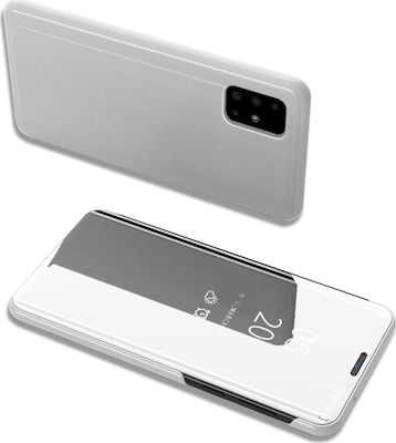 Hurtel Clear View Buchen Sie Kunststoff Silber (Galaxy A71)