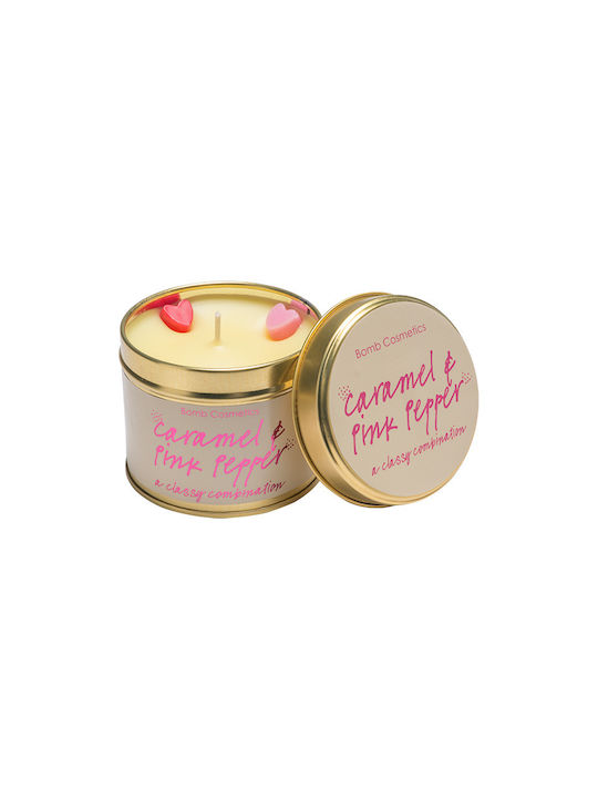 Bomb Cosmetics Αρωματικό Κερί Caramel & Pink Pepper σε Βάζο με Άρωμα Caramel & Pink Pepper 243gr