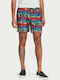 Scotch & Soda Men's Swimwear Bermuda Multicolour with Patterns