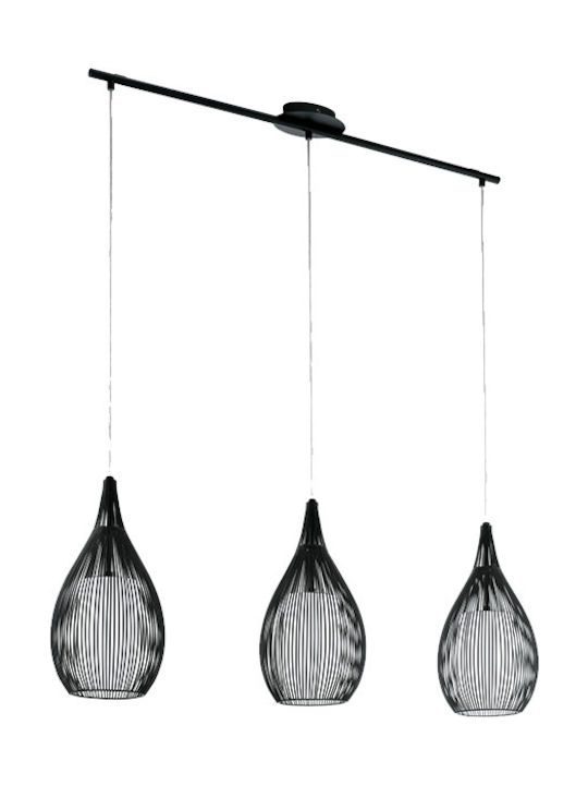 Elmark Pendant Lamp 3xE27 Black