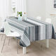 Flamingo Stripe Polyester Stain Resistant Tablecloth Grey 150x180cm