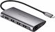 Ugreen USB-C Stație de andocare cu HDMI 4K PD Ethernet Gri (50771)
