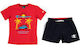 Champion Kinder Set mit Shorts Sommer 2Stück Rot