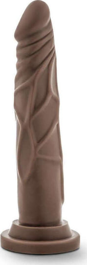 Dr. Skin Ρεαλιστικό Dildo με Βεντούζα Chocolate 19cm