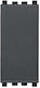Vimar Vimar Recessed Wall Switch Commands One-Way Without Frame Gray