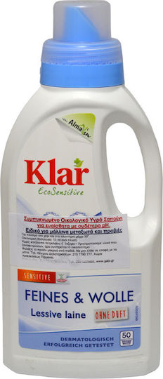 Almawin Klar Eco Sensitive Lichid Detergent Pentru Lână și Haine Sensibile 500ml (50 Spălări)