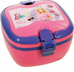 Gim Kids Lunch Plastic Box 0.6lt Pink L18xW15xH9cm