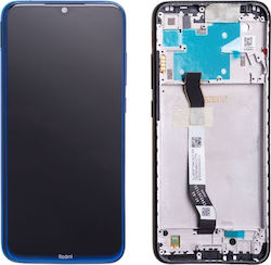 Xiaomi Mobile Phone Screen Replacement with Frame andTouch Mechanism for Redmi Note 8 (Blue)