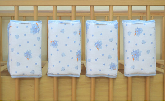 O Kosmos tou Morou Crib Bumper Light Blue 24x48cm
