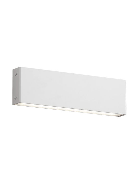 Viokef Hugo Modern Wall Lamp with Integrated LED and Warm White Light White Width 30cm