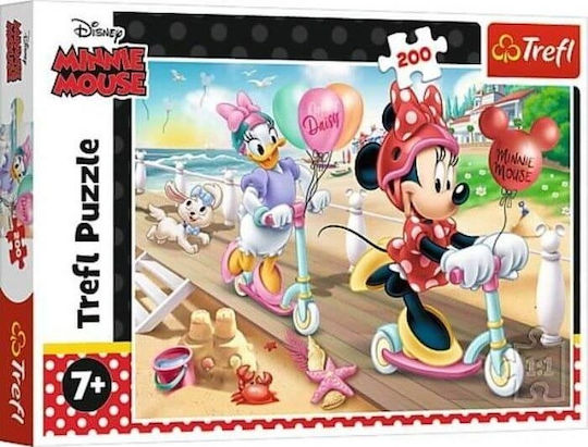 Kids Puzzle Minnie Mouse on The Beach for 7+ Years 200pcs Trefl