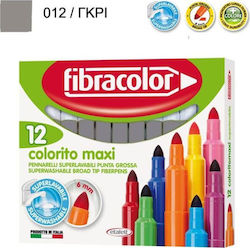 Fibracolor Colorito Maxi Γκρι Μαρκαδόροι Ζωγραφ...