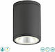 Viokef Maroco Spot Deckenleuchte für den Außenbereich mit integriertem LED in Schwarz Farbe 4199102