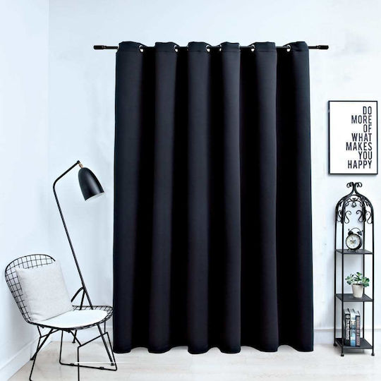 vidaXL Blackout Curtain With Black Grommets 290x245cm