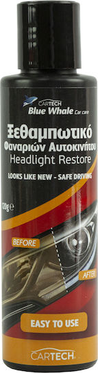 Cartech Blue Whale Headlight Restorer Ointment Cleaning of Car Headlights 120gr