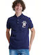 Funky Buddha Men's Short Sleeve Blouse Polo Navy