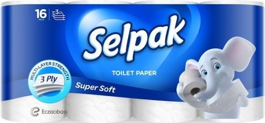 Selpak Super Soft Χαρτί Υγείας 16 Ρολά 3 Φύλλων