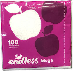 Endless Mega Weiße 70 Servietten 2 Lagen Weiße ...