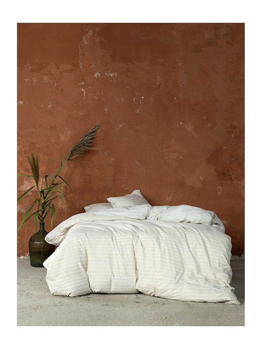Nima Evenness Σετ Σεντόνια Μονά με Λάστιχο 100x200+32εκ. Beige (3τμχ)