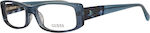 Guess Weiblich Kunststoff Brillenrahmen Blau GU2409 BL