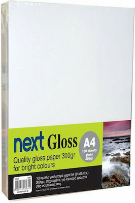 Next Gloss Hârtie de Imprimare A4 300gr/m² 1x100 foi 18461------3