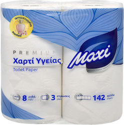 Maxi Deco Χαρτί Υγείας 8 Ρολά 3 Φύλλων (80gr/Ρολό) Maxi Deco Χαρτί Υγείας 8 Ρολά 3 Φύλλων (80gr/Ρολό)