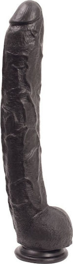 Doc Johnson Dick Rambone Dildo realist cu Testicule și Ventuză Negru 43cm