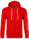 Champion Men's Sweatshirt Jacket with Hood and Pockets Red