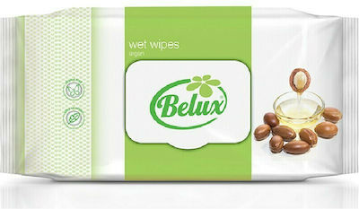 Belux 80 Wet Wipes Wet Wipes Argan Oil 1-Ply