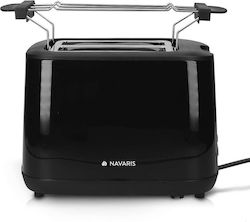 Navaris Toaster 2 Schlitze 1000W Schwarz