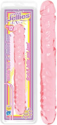 Crystal Jellies Jr. Double Dong Doppeldildo Rosa 30cm
