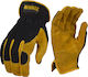 Dewalt Gloves for Work Driver Black Leather/Polyester Guide 1pcs