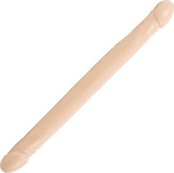 Doc Johnson Double Header Smooth Διπλό Dildo Flesh 46cm