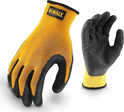 Dewalt Gripper Safety Glofe Latex Yellow