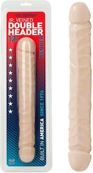 Doc Johnson Jr Veined Double Header Bender Διπλό Dildo Flesh 30cm