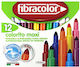 Fibracolor Colorito Maxi Washable Drawing Markers Thick Set 12 Colors 640SW12S