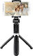 HAMA Funstand 57 Selfie Stick Τρίποδο Κινητού Μαύρο
