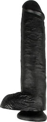 King Cock Glass Dildo with Balls and Suction Cu...