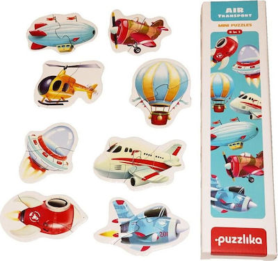 Παιδικό Puzzle 8 in 1 Air Transport 16pcs για 2+ Ετών Cubika