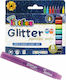 The Littlies Glitter Μαρκαδόροι Ζωγραφικής 3.8mm Λεπτοί, με Glitter Σετ 8 χρώματα