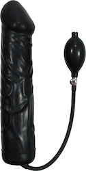 You2Toys Giant Latex Balloon Γυάλινο Dildo Φουσκωτό με Βεντούζα Μαύρο 24cm
