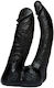 Vac U Lock CodeBlack Double Penetrator Διπλό Dildo Black 15cm