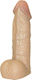 You2Toys Rebel Small Glass Dildo with Scrotum Flesh 15cm