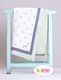 Minene Blanket Nursery Swaddling Blankets Cotton Green 85x115cm