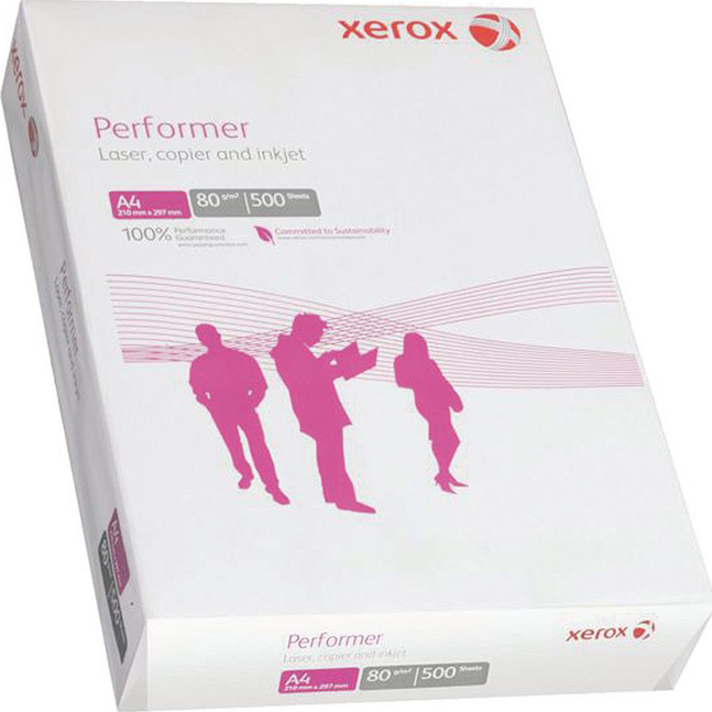 Carton de 5 ramettes 500 feuilles blanches Xerox PERFORMER A4 - 80g Réf :  FP-003R90649C