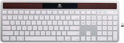 Logitech Wireless Solar Keyboard K750 for Mac Keyboard Only English US White